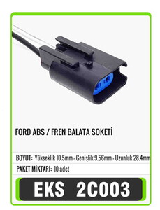 EKS 2C003 ABS Fren Bakata Soketi Dişi-Erkek #2