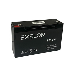 Exelon 6V 12A Bakımsız Kuru Akü