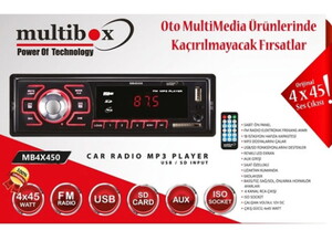 Multibox USB/TF Bluetooth Oto Teyp