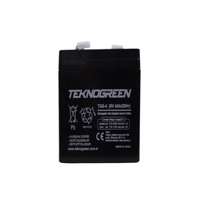 Teknogreen 6V 4Ah Bakımsız Kuru Akü (K.20)