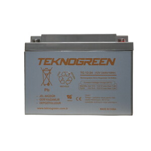Teknogreen 12V 24Ah Jel Akü (K.2)
