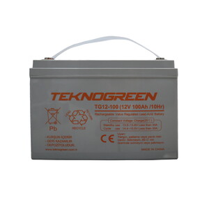 Teknogreen 12V 100Ah Jel Akü