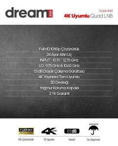 Dreamstar Gold-444 4 lü Lnb #3