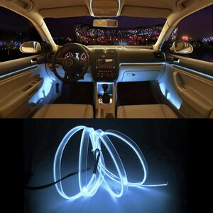 Araç İçi İp Neon Led 2m Beyaz