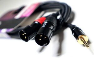 S.Wieler SS2X-3M 3.5mm Stereo - 2xXLR E Kablo 3m #2