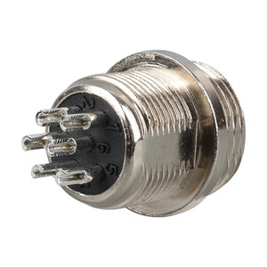 IC261M 12mm 6 Pin Mini Mayk Fiş Şase Monte Erkek #2