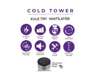 İnova Cold Tower Kule Tipi Kumandalı Vantilatör #3