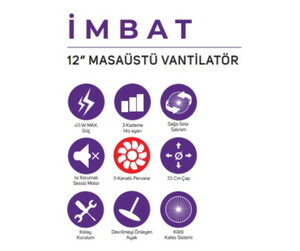İnova İmbat 12' Masaüstü Vantilatör #3