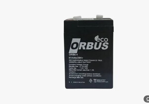 Orbus 6V 4A Bakımsız Kuru Akü