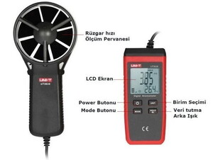 Unit UT363S Dijital Anemometre Rüzgar Ölçer #2