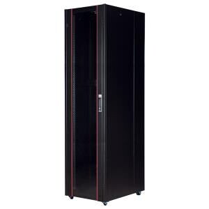 Lande 42U 600x800 Tekerlekli Rack Kabin Siyah