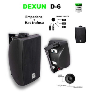 Dexun D6T 250W Trafolu Sütun Hoparlör Siyah #2